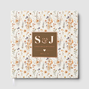 Autumn Wildflowers Wedding Guestbook