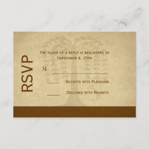Autumn Willow Tree RSVP Card