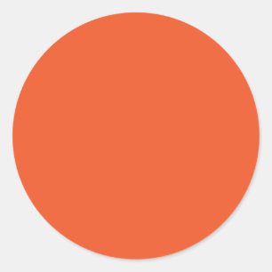 Autumn Winter Colour Red Orange Classic Round Sticker
