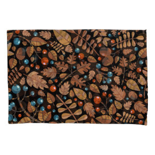Autumn Winter Plants: Vintage Pattern Pillowcase
