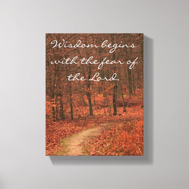 Autumn wisdom canvas print (Front)
