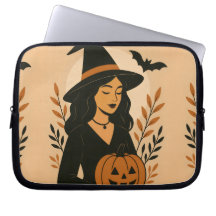 Autumn Witch with Pumpkin | Vintage Halloween