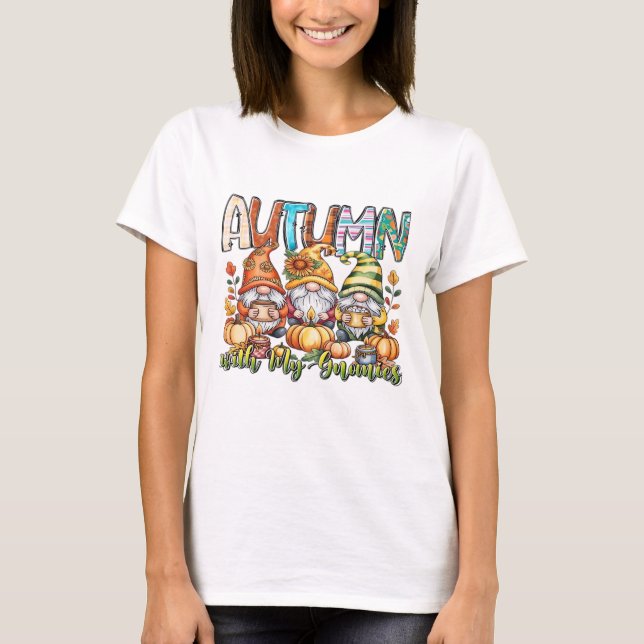 Autumn With My Gnomes Classic T-Shirt.png T-Shirt (Front)