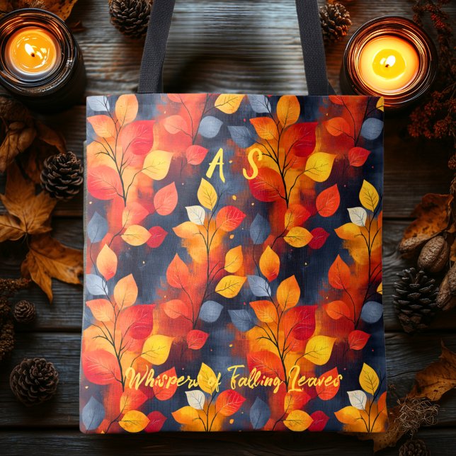 Autumn with Whispers of Falling Leaves Cozy Charm Tote Bag (Creator Uploaded)