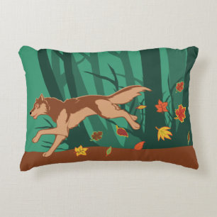 Autumn Wolf Decorative Pillow