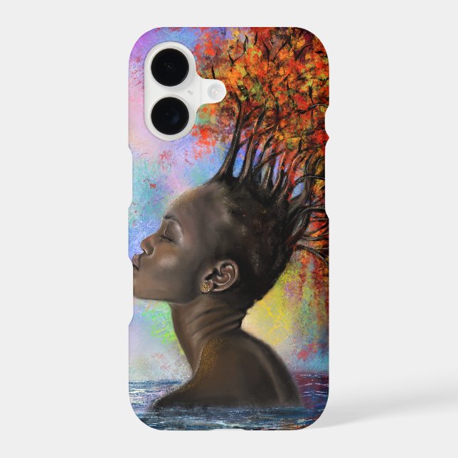 Autumn Woman iPhone Case (Back)