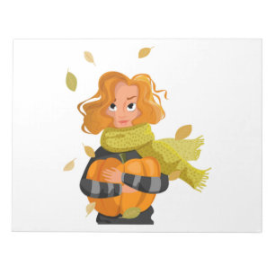 AUTUMN WOMAN NOTEPAD