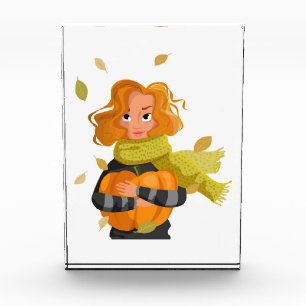 AUTUMN WOMAN PHOTO BLOCK