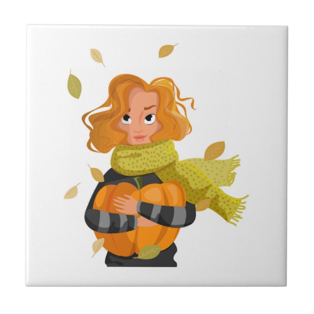 AUTUMN WOMAN TILE (Front)