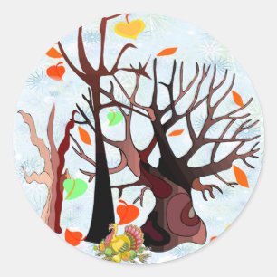 Autumn Wonderland - Classic Round Sticker