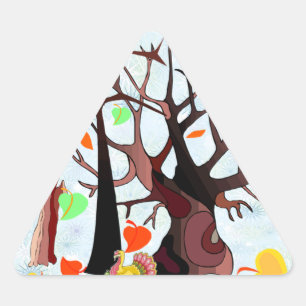 Autumn Wonderland - Triangle Sticker