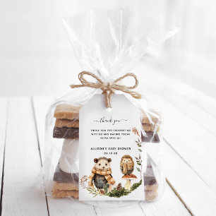 Autumn Woodland   Baby Shower Thank You Gift Tags