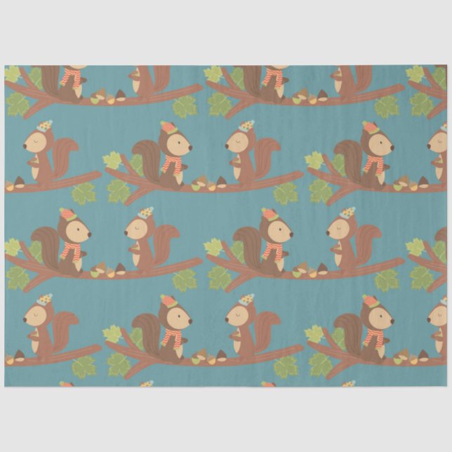 Autumn Woodland Series Design 4 Tissue Paper (Front)