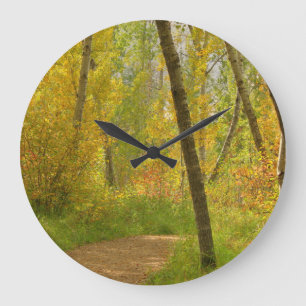 Autumn Woodlands Large Clock