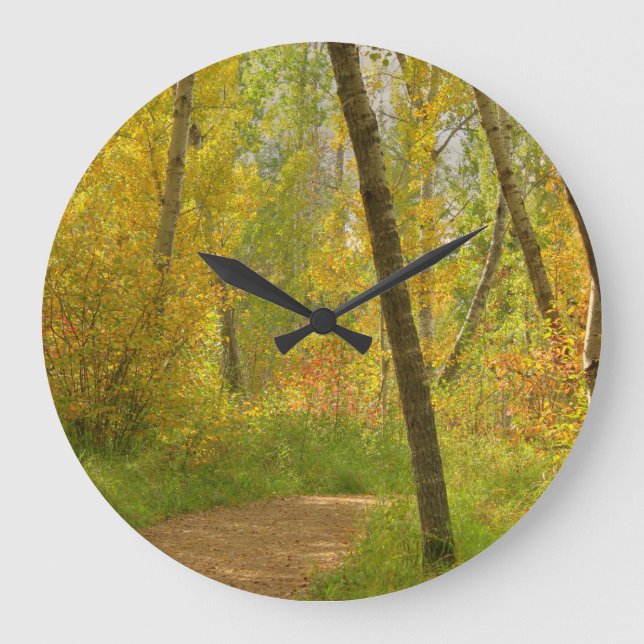 Autumn Woodlands Large Clock (Front)