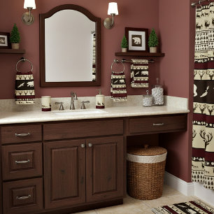 Autumn woods bath towel set