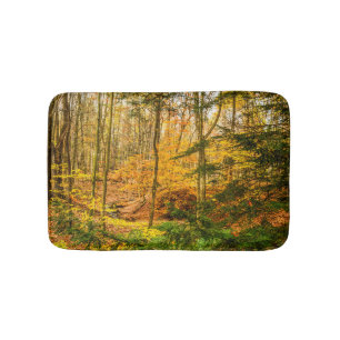 Autumn Woods Nature Bath Mat