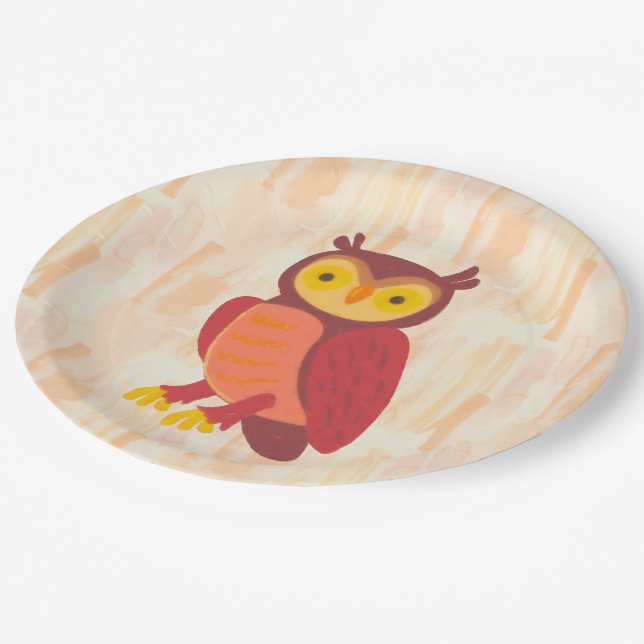 Autumn Woods Paper Plate (Angled)