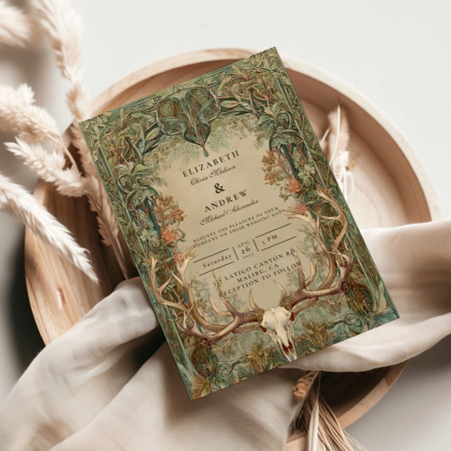 Autumn Woods Rustic Wedding Invitation (Creator Uploaded)