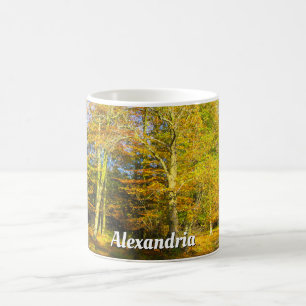 Autumn Woods & Sunshine - Personalised Coffee Mug