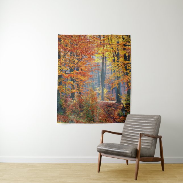 Autumn Woods Tapestry (In Situ)