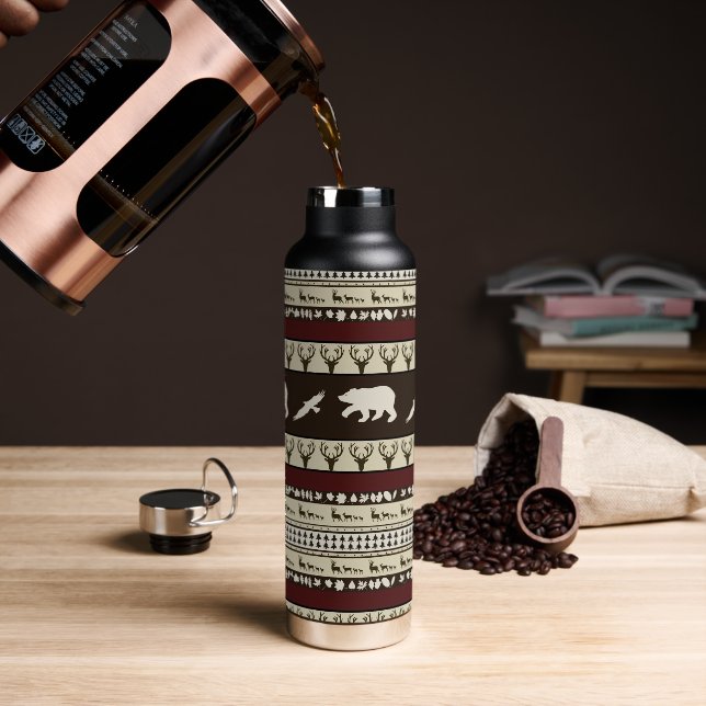 Autumn woods   water bottle (Coffee)