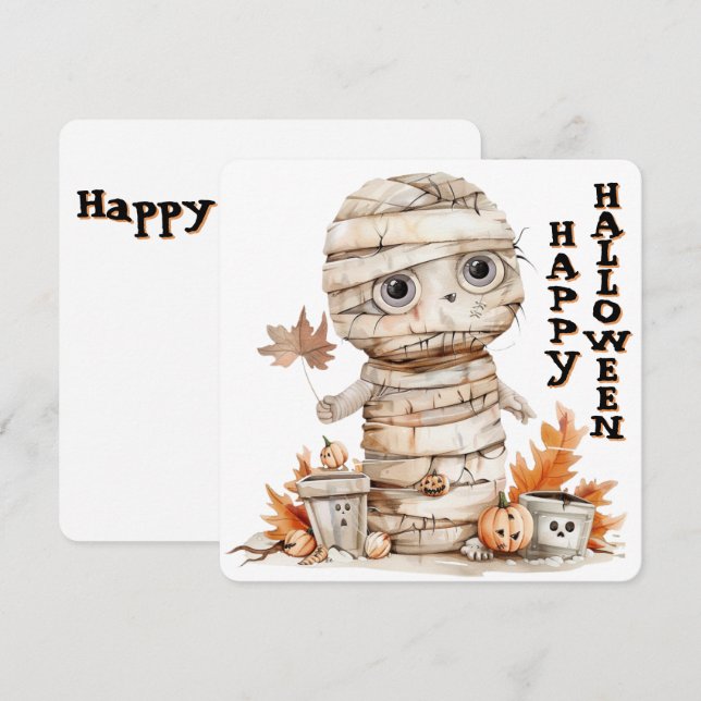 Autumn Wrapped – Mummy in the Pumpkin Patch (Front/Back)