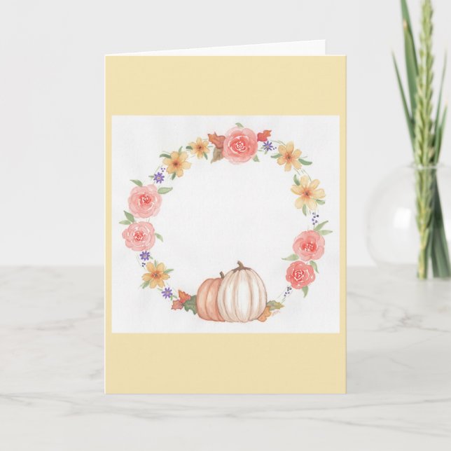 Autumn Wreath Card (Front)