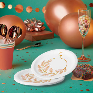 Autumn Wreath Paper Plate