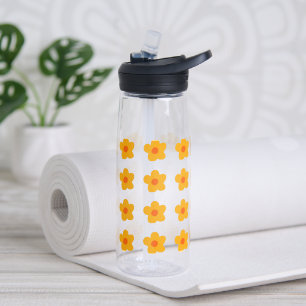 Autumn Yellow Flowers Water Bottle