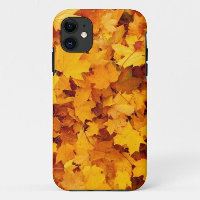 Autumn Yellow Maple Leaves Case-Mate iPhone Case (Back)