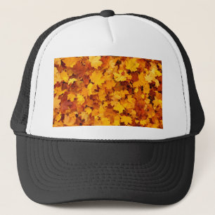 Autumn Yellow Maple Leaves Trucker Hat