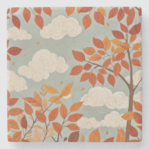 Autumnal Ascent Stone Coaster