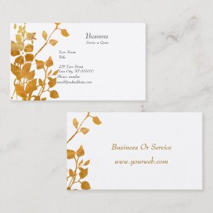Autumnal Captivating Floral Flow In The Garden Business Card