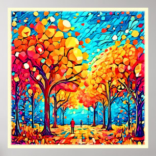 Autumnal Dreamscape Walk Poster