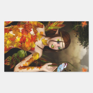 Autumnal Fae Rectangle Stickers