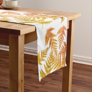Autumnal ferns. short table runner