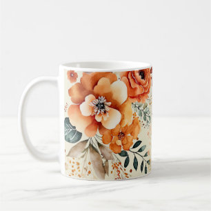 Autumnal foliage botanical coffee mug