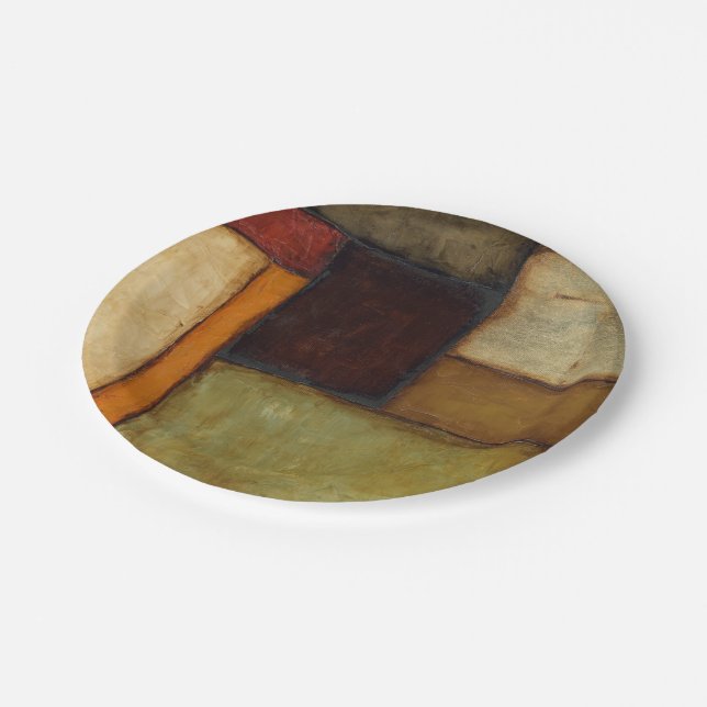 Autumnal Impressionist by Jennifer Goldberger Paper Plate (Angled)