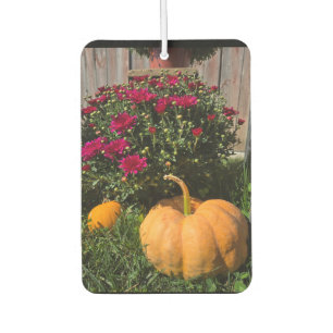 Autumnal pumpkins and mums air freshener