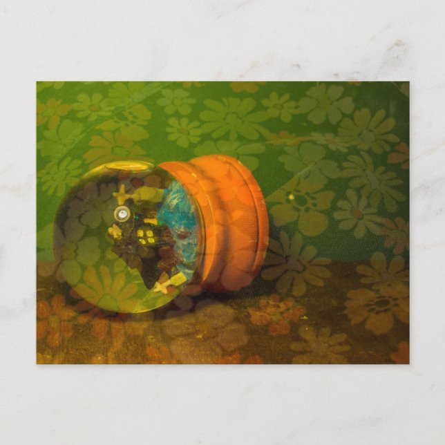 Autumnal Snow Globe Postcard (Front)