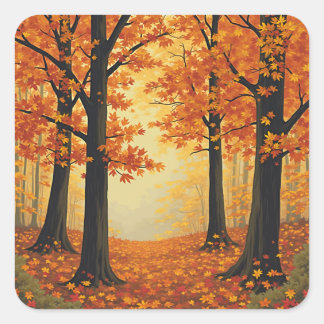 Autumnal stickers