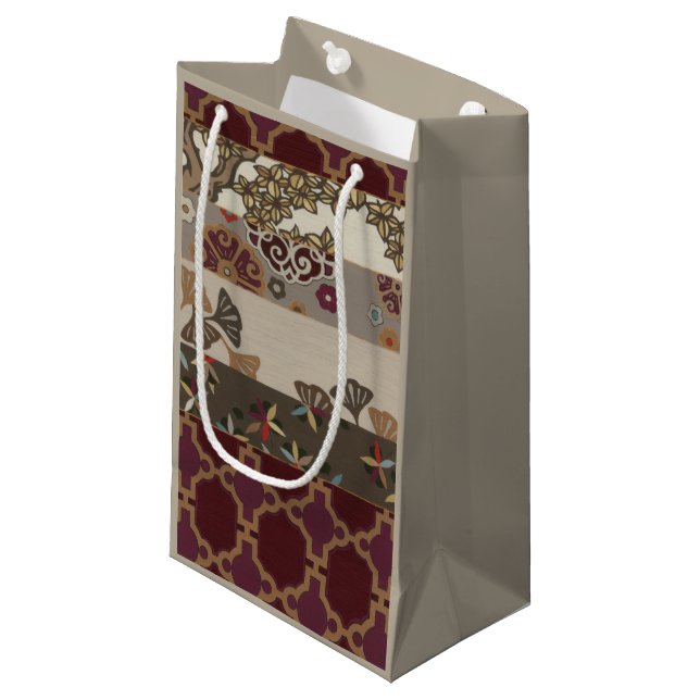 Autumnal Tapestry II Small Gift Bag (Front Angled)