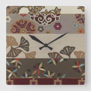 Autumnal Tapestry II Square Wall Clock