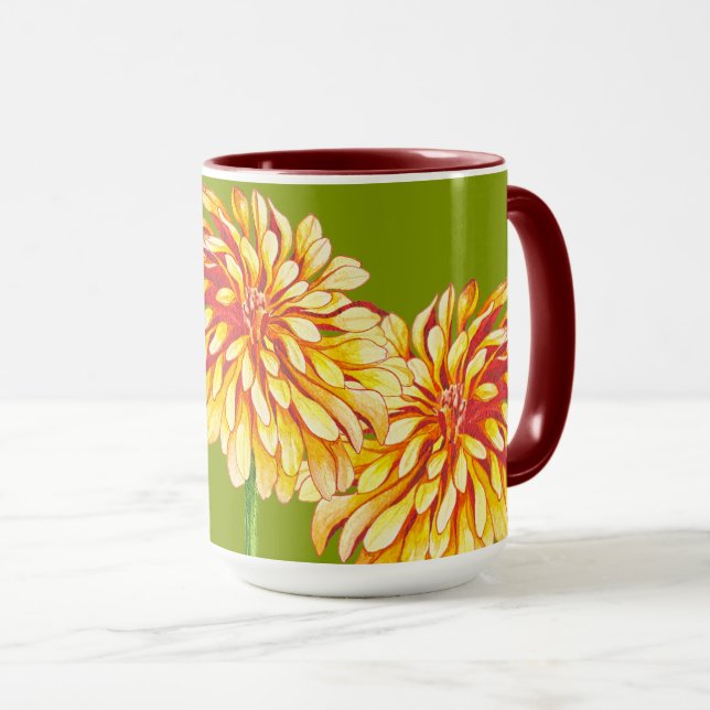 Autumn's Arrival on a Large Combo Mug (D) (Front Right)