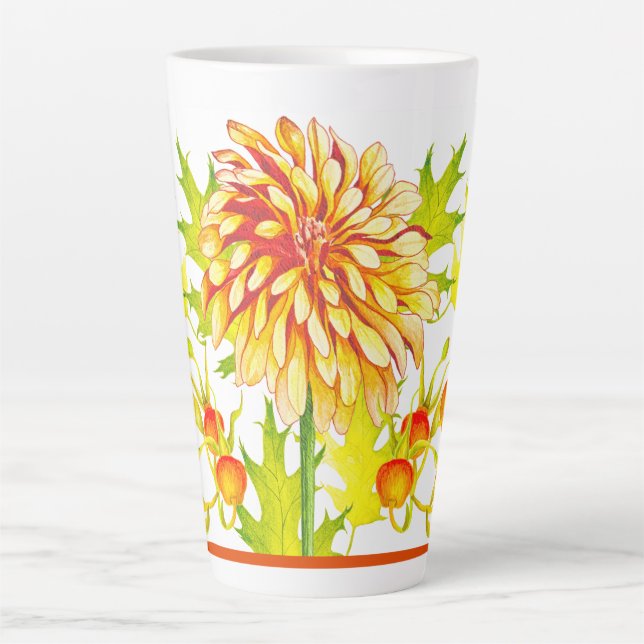 Autumn's Arrival on a Large Latte Mug (Front)