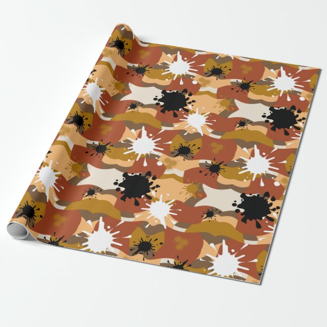 Autumns Camo Wrapping Paper (Unrolled)