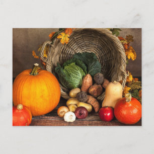 Autumn's Fresh Produce Postcard