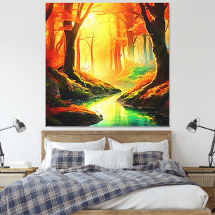 Autumn's Golden Whisper Canvas Print