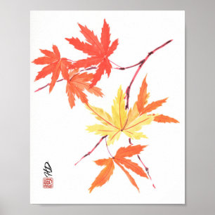 Autumn's Quiet Dance Poster